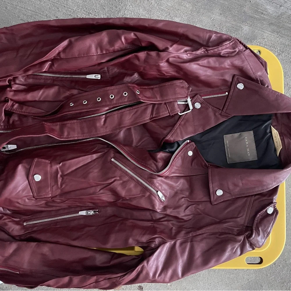Zara Leather Jacket - Picture 1 of 3